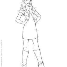 Mandy - Coloriage - Coloriage TOTALLY SPIES - Coloriage MANDY