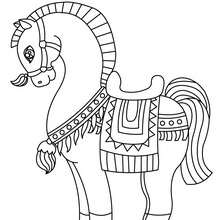 Coloriage : Cheval arabe