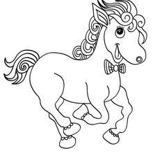 Coloriage : Cheval galopant