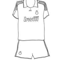 Coloriage : Maillot du Real Madrid