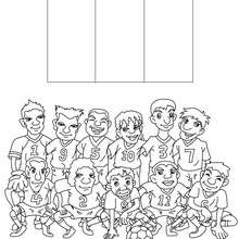 Coloriage EQUIPE FOOT FRANCE
