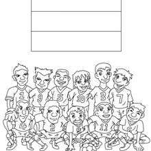 Coloriage EQUIPE FOOT PAYS-BAS