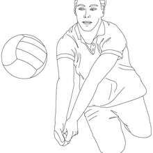 Coloriage  VOLLEYBALL gratuit