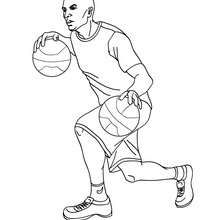 Coloriage HARLEM GLOBE TROTTERS - Coloriage - Coloriage SPORT - Coloriage BASKETBALL - Coloriage BASKET