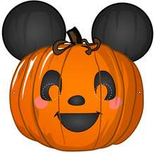 Masque à imprimer : Masque de Mickey version Halloween