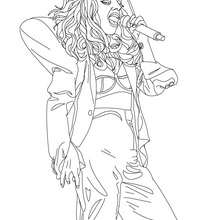 Coloriage : Colorie LADY GAGA