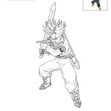 Coloriage TRUNKS - Coloriage - Coloriage DRAGONBALL Z
