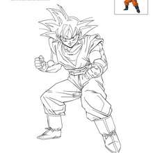 Coloriage : GOKU à colorier