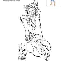 Coloriage LUFFY - Coloriage - Coloriage ONE PIECE