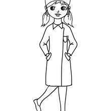 Coloriage costume carnaval infirmière - Coloriage - Coloriage FETES - Coloriage CARNAVAL - Coloriage CARNAVAL COSTUMES