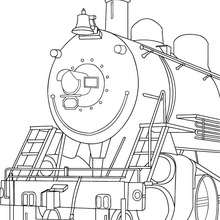 coloriage de locomotive - Coloriage - Coloriage VEHICULES - Coloriage TRAIN - Coloriages TRAINS