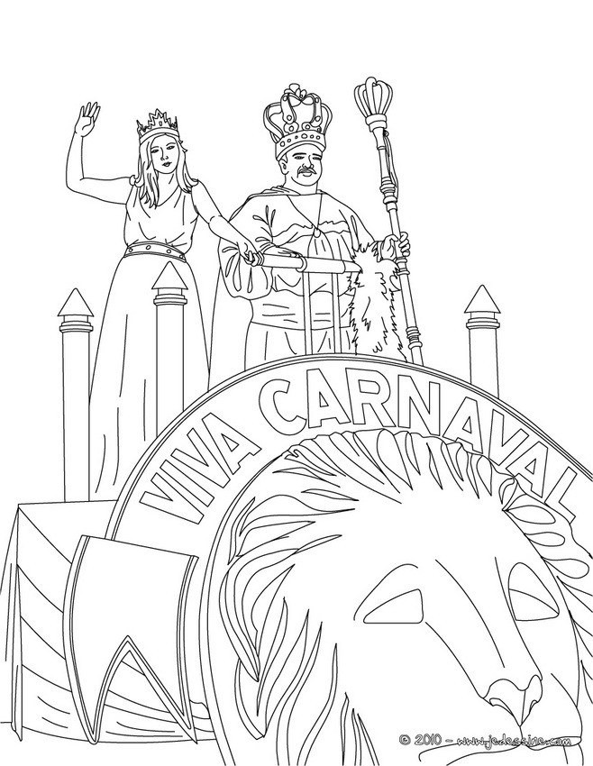 Coloriages char brésilien carnaval rio à colorier fr char bresilien carnaval rio a colorier