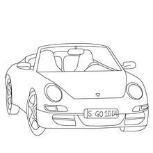 Coloriage : Porsche Carrera à colorier