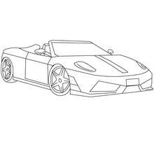Coloriage : Ferrari scuderia à colorier