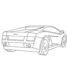 Coloriage : Lamborghini Gallardo à colorier