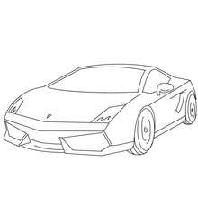 Coloriage Lamborghini Gallardo gratuit