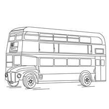 Coloriage bus tourisme - Coloriage - Coloriage VEHICULES - Coloriage BUS