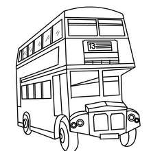 Bus de tourisme à colorier - Coloriage - Coloriage VEHICULES - Coloriage BUS