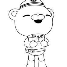 Coloriage Capitaine BARNACLES BEAR