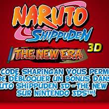 Codes Sharingan : Codes secrets pour NARUTO SHIPPUNDEN 3D - The new era sur Nintendo 3DS