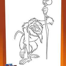 Coloriage Disney : Le Roi Lion - RAFIKI