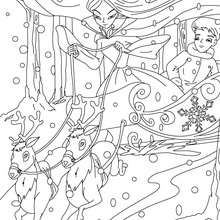 Coloriage la reine des neiges - Coloriage - Coloriage de CONTES CELEBRES - Coloriages des contes d'Andersen
