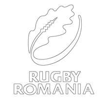 Coloriage : Blason équipe de Roumanie de rugby