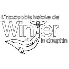 Coloriage : Logo Winter le Dauphin