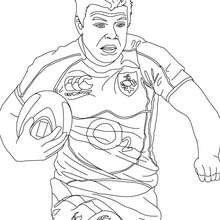 Coloriage du rugbyman BRIAN O'DRISCOLL