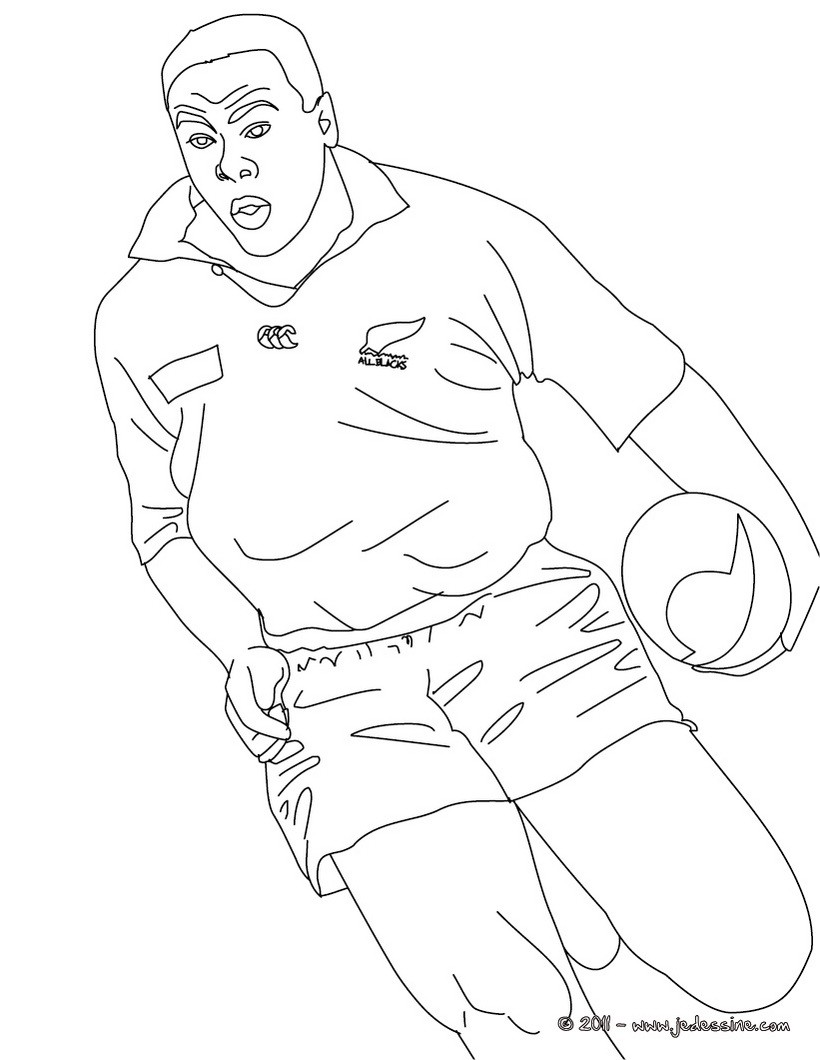 Coloriages coloriage du rugbyman jonah lomu fr hellokids coloriage du rugbyman jonah lomu
