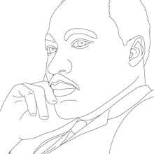 Coloriage de MARTIN LUTHER KING