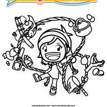 Coloriage Cooking Mama 9 - Club Aventure - Coloriage - Coloriage A IMPRIMER - Coloriage COOKING MAMA WORLD