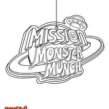 Coloriage Logo Mission Monster Munch - Coloriage - Coloriage A IMPRIMER - Coloriage MONSTER MUNCH