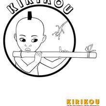 Dessin à colorier KIRIKOU - Coloriage - Coloriage FILMS POUR ENFANTS - Coloriage KIRIKOU et les Hommes et les Femmes
