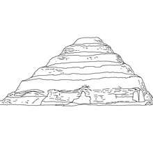 Coloriage : Pyramide de Djeser