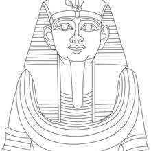 Coloriage : Ramsès II de face