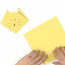 Origami : Faire un pliage de chat