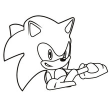 Coloriage en ligne SONIC - Coloriage - Coloriage SONIC