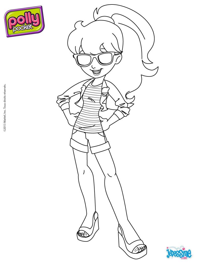 Coloriages dessin de polly pocket - fr.hellokids.com