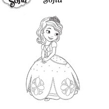 Coloriage Disney : Sofia la petite princesse
