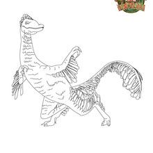 Coloriage dinosaure : MISS T