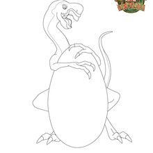 Coloriage oviraptor : OVI - Coloriage - Coloriage MAX DINOTERRA