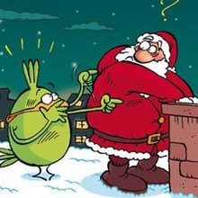 Planche de BD : Petit Piou-Piou Noël