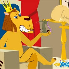 Dessin animé : Le Lion et le Rat