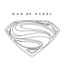 Coloriage : Superman Man of steel