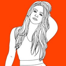 Coloriages SHAKIRA