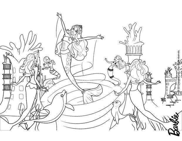 Barbie Sirene Coloriage - Best Barbie Pictures 2018