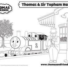 Coloriage de Thomas et Sir Topham Hatt