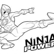 Coloriage Power Rangers : Ninja Power Rangers