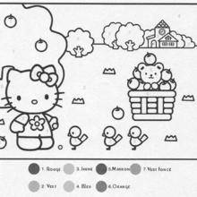 Coloriage magique : Hello Kitty